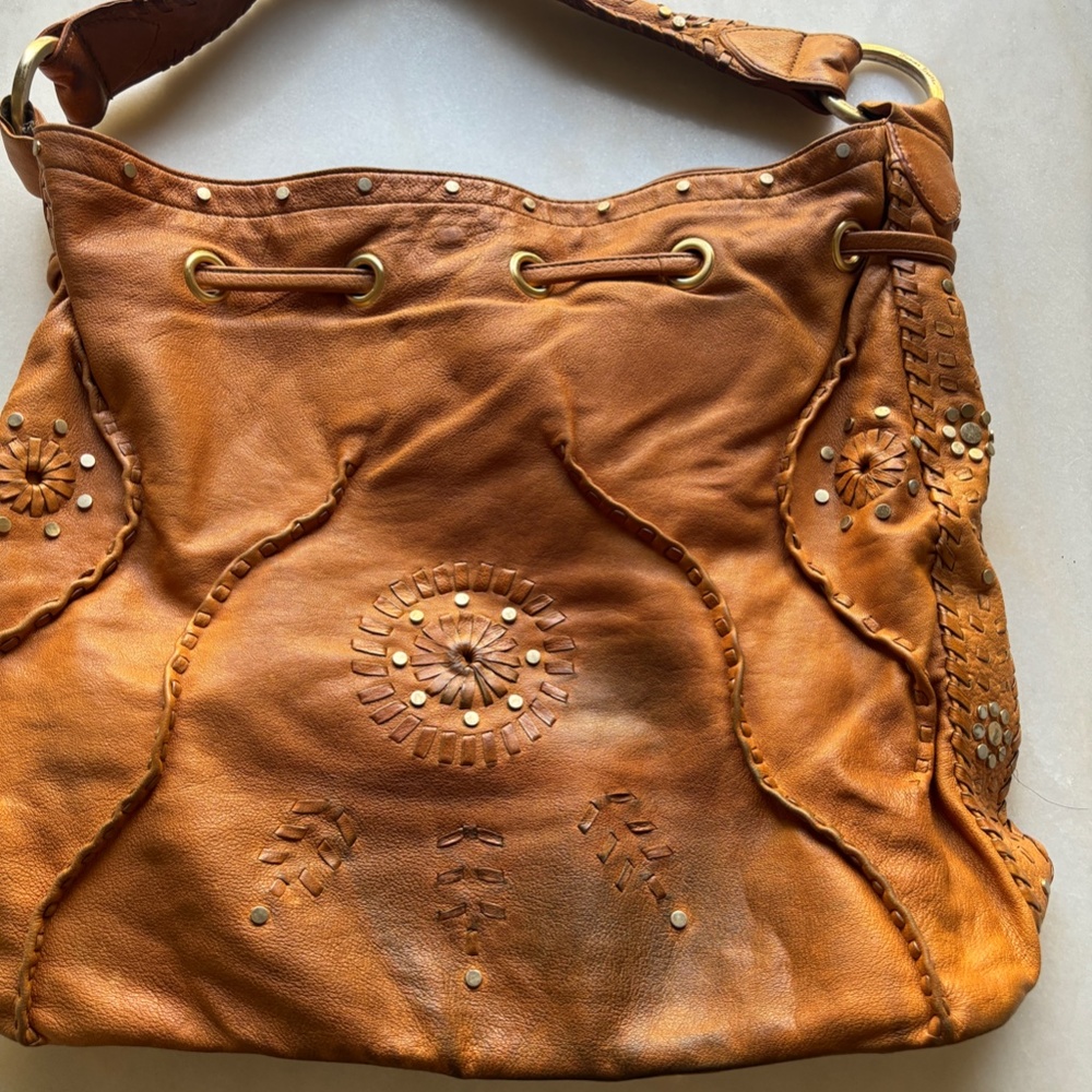 Junior Drake Leather Hobo Bag - Picture 7 of 14